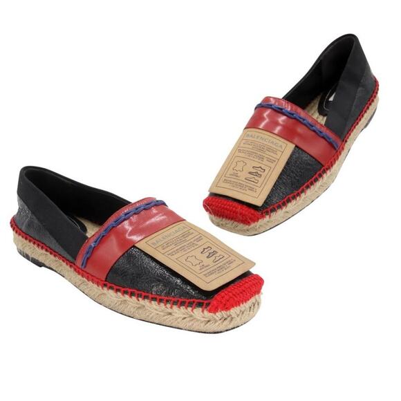 Balenciaga Espadrille Colorblock 39 Leather Emblem Flats BL-0225N-0052 - Picture 2 of 12